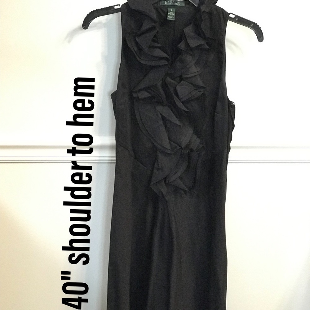 Ralph Lauren Black Crepe Dress